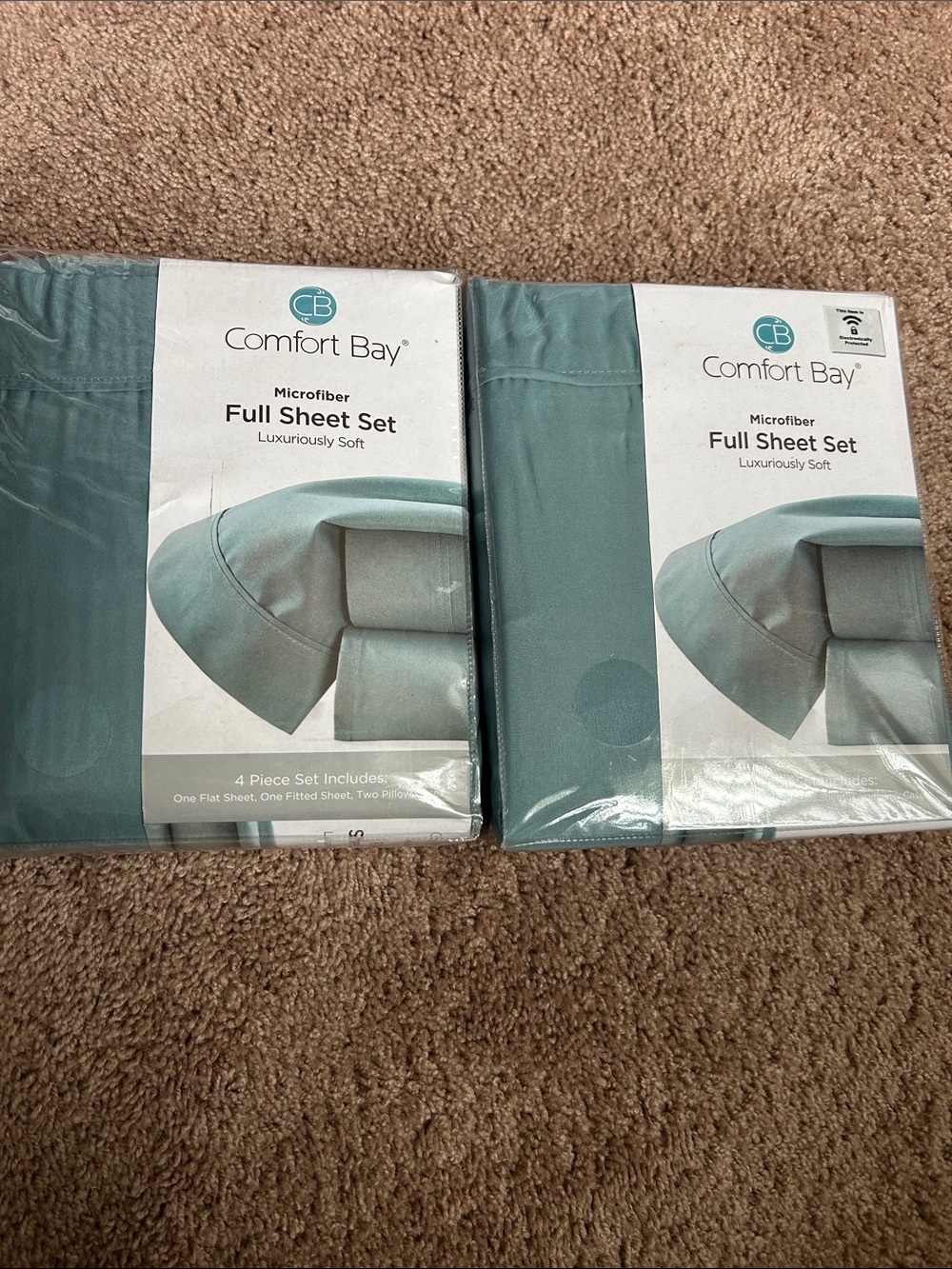 Comfort Bay Full Sheet Set in Aqua Teal